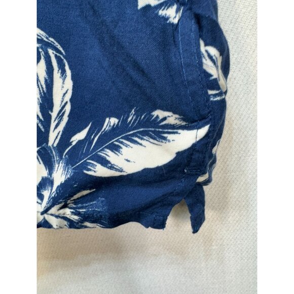 Old Navy Mens Short Sleeve Button Up Shirt Sze XXL Blue Floral Casual Summer NWT - Picture 9 of 15